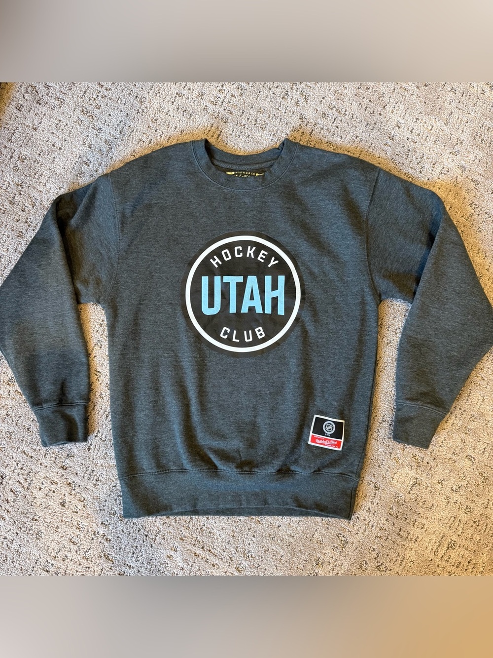 Utah Hockey Club Men's Dark Gray Pullover Sweatshirt